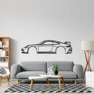 OEM Metal Wall Art Mustang GT Car Silhouette Wall Decor como o melhor presente para os amantes do carro