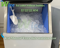 Machine à glaçons commerciale WICE 400 kg/24h, machine à glaçons en flocons, équipement de fabrication de glace industrielle, qualité alimentaire, marché des produits de la mer et de la pêche