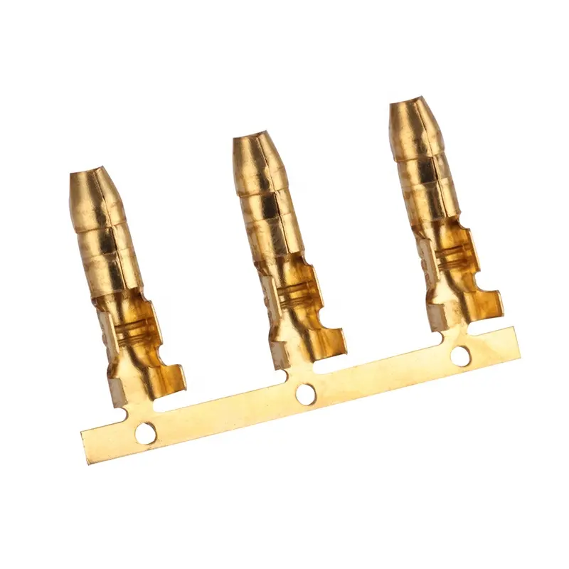 JY7 Custom Dj211-3.5 eine Brass Bullet Male Butt Non Insulated Terminal Crimp Wire Type Connector Terminal For Car Wire Electrical