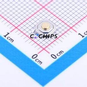 YTS-C005-2B Tactile Switch SMD-4P,5.2x5.2mm Switch Single Pole Single Throw Round Button 2.5N Vertical Mount - Product Image 1