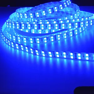 Double row White PCB SMD 5050 RGB 120 led strip manufacturer 28.8W DC24V flexible led strip for holiday decoration