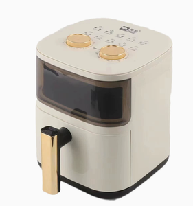Friteuse à air carrée à panier unique, électrique, sans huile, portable, grande capacité, avec minuterie et écran tactile intelligent pour la cuisine domestique - Product Image 1