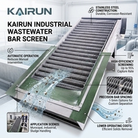 Machine de traitement des eaux usées à grille en acier inoxydable 304 avec moteur et boîte de vitesses, garantie 1 an pour la filtration de l'eau industrielle