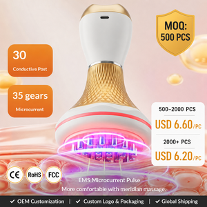 Masajeador de ventosas inteligente recargable con compresa caliente, magnético, Gua Sha, <span class=keywords><strong>anticelulítico</strong></span> y herramienta de raspado linfático corporal - Product Image 1