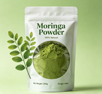 Pembuatan Kemasan Makanan Berkualitas Ekspor untuk Bubuk Moringa 100g, Kemasan Kantong 4oz, Kantong Bubuk Moringa