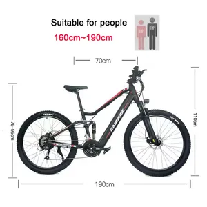 Eu Warehouse Oem Mtb E-bikes SHIMANO 48v 1000w Full Suspension Electric Mountain Bike With China Manufacturer