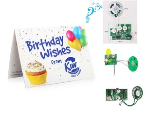Custom Printing Voice Recordable Sound Musical Greeting Cards Christmas Card Invitation/Thanks/Birthday Card