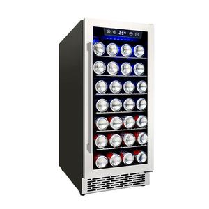 Réfrigérateur <span class=keywords><strong>à</strong></span> <span class=keywords><strong>vin</strong></span> encastrable Josoo 90L <span class=keywords><strong>à</strong></span> double zone, mini <span class=keywords><strong>cave</strong></span> <span class=keywords><strong>à</strong></span> <span class=keywords><strong>vin</strong></span> 15 pouces, équipement de réfrigération 220V pour boissons - Product Image 1