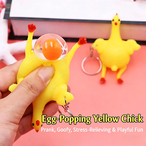 Мягкая игрушка-брелок «Милый цыпленок» для декора стола, автомобиля, рюкзака и снятия стресса, игрушка-антистресс для снятия напряжения - Product Image 3