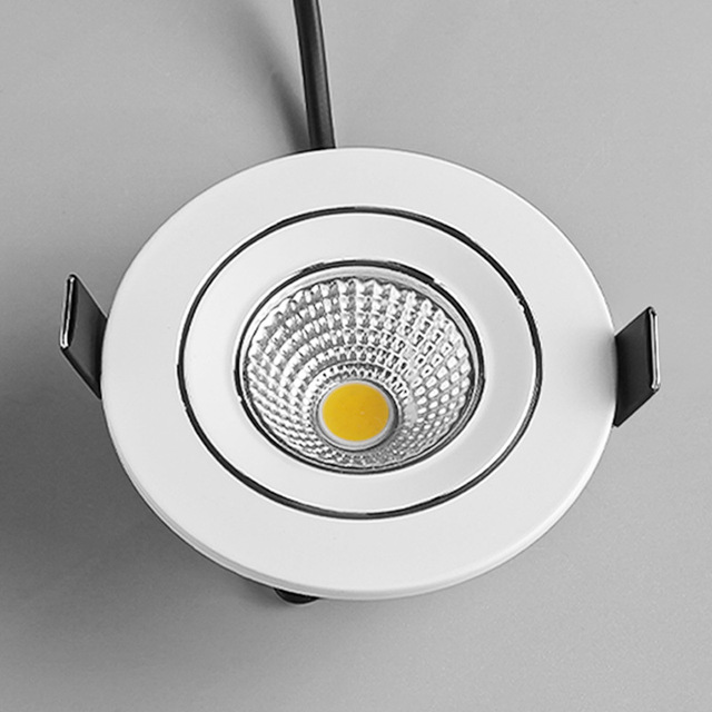 Small-diameter 35mm/4.5cm Opening 5 Mini LED Recessed Lights 4000K for Wine Cabinet Home Decoration Aluminum Spotlight