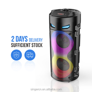 ZQS4239S Deluxe Fabricant Tws 2x4 pouces Enceinte Bluetooth portable sur roulettes avec éclairage, fonction karaoké et Partybox 110 - Product Image 4