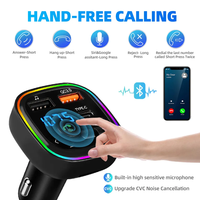 Accessoires de chargement de voiture Adaptateur de chargeur de voiture double Usb 2 Port Usb Led Display 3.1a Smart Car Charger For Iphone Mobile Phone