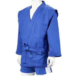 Pantalones Cortos de Lucha <span class=keywords><strong>Sambo</strong></span> para Niños, Adultos, Hombres y Mujeres, Rojo y Azul, Ropa Profesional para Entrenamiento y Competición, 100% Algodón - Product Image 5