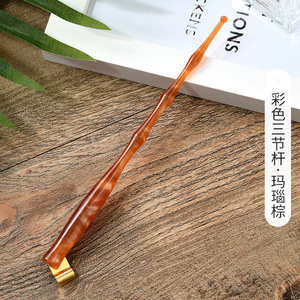 Supporto per pennino con penna tonda in resina in vetro regolabile con flangia Fine gotica in arabica inglese Ef calligrafia porta pennini da scrittura - Product Image 6