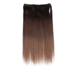 Extensions de cheveux humains K.SWIGS à clipser, lisses naturels, brun foncé, cuticules alignées, sans perte, sans nœuds, réutilisables pour un usage quotidien - Product Image 2