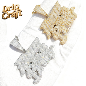 Hip-hop menteur exposé pendentif cuivre Zircon bijoux hommes et femmes Hip-hop pendentif pur incrusté à la main Boutique pendentif en gros - Product Image 1