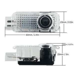 Luz LED para puerta de coche, lámpara de proyector, accesorios de bienvenida para puerta, para <span class=keywords><strong>Audi</strong></span> A4, <span class=keywords><strong>A6</strong></span>, A7, RS, A5, Q3, Q5, Q7, A8, A3, TT, <span class=keywords><strong>Quattro</strong></span>, S3, S4, S5, S8 - Product Image 2
