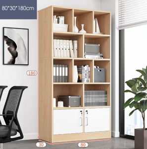 Estantería de madera de gran capacidad con armarios, estante de almacenamiento de varios niveles, armario para sala de estar, muebles de oficina, almacenamiento de exhibición - Product Image 5