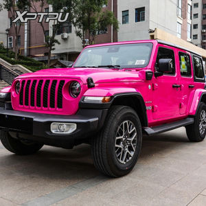 ฟิล์มไวนิลหุ้มรถสีแดงกุหลาบคริสตัลแบบใหม่ไร้ฟองอากาศ Zero Orange Peel - Product Image 1