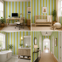 Papier peint en toile PVC mat imperméable à rayures verticales modernes pour la décoration de la maison, à coller et à décoller