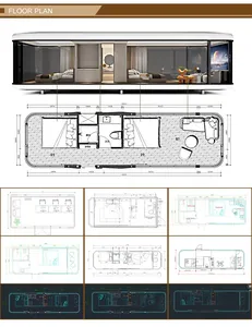 Portable Tiny Home 2 Bedroom <b>Prefab</b> <b>House</b> Modular Prefabricated Expandable Container <b>House</b> - Product Image 2