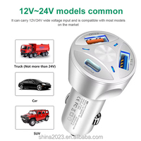 Pengisi Daya Mobil 3-Port USB PD 3.0 & QC3.0 55W dengan Proteksi OTP/OVP untuk Soket Pemantik Rokok