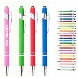 Stylet pour écran tactile, stylo à bille capacitif pas cher, stylo à bille en métal avec logo, cadeaux promotionnels personnalisés - Product Image 4