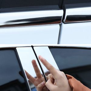 2008-2013 <span class=keywords><strong>pour</strong></span> Toyota <span class=keywords><strong>pour</strong></span> Corolla accessoires extérieurs garniture chromée autocollants de voiture géométriques en acier inoxydable <span class=keywords><strong>pour</strong></span> RAV4 2008-2020 étape - Product Image 2