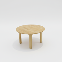 Table ronde contemporaine en bois massif de haute qualité, prix direct usine, pour tout-petits, enfants, école, maison, salon, bureau d'étude