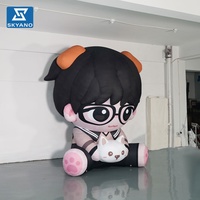 Mascotte gonflable personnalisée de dessin animé, personnage gonflable pour le soutien des événements, décoration pour centres commerciaux et célébrations en extérieur