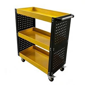 Chariot à outils à trois niveaux pour atelier de réparation automobile - Product Image 3