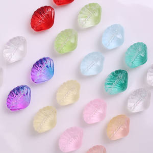 Cuentas de Vidrio en Forma de Concha Marina 3D de 16x13 mm, Cuentas Sueltas para Hacer Joyas, Accesorios para Manualidades de Pulseras, Collares y Pendientes - Product Image 1