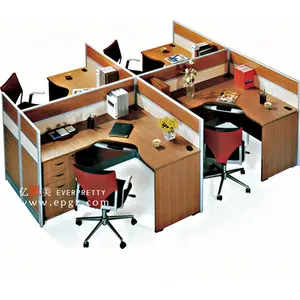 나무로 되는 사무실 테이블과 의자 특정한 사용 및 직원 사무실 테이블과 의자 현대 디자인 사무용 가구