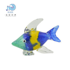 Nghệ thuật thổi cá <span class=keywords><strong>figurine</strong></span> handmade Murano Kính tác phẩm điêu khắc dễ thương Deco hoạt hình cá pha lê đại dương động vật Đồ trang trí - Product Image 3