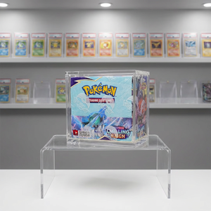 Boîte de protection magnétique moderne en acrylique anti-UV pour boosters Pokémon avec couvercles magnétiques, présentoir élégant pour boîtes de boosters anglaises - Product Image 3