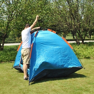 2-người có thể gập lại ngoài trời tự động Lều bãi biển Sun <span class=keywords><strong>Shade</strong></span> polyester không thấm nước sợi thủy tinh cực gia đình cắm trại một phòng ngủ lều - Product Image 3