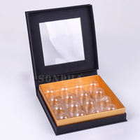 Boîte Cholate en forme de livre de luxe imprimée sur mesure Boîtes d'emballage rigide en carton pour chocolat avec fenêtre transparente