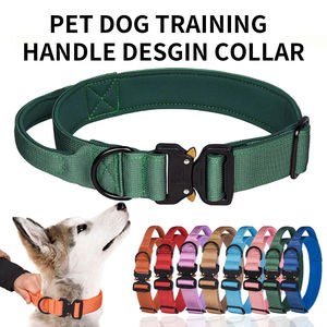 Tactische Halsband Met Handvat Duurzaam Tactisch Nylon Hondenhalsband Verstelbare Trainingskraag Voor Grote Honden - Product Image 3
