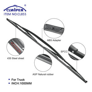 Cltruck <span class=keywords><strong>1000mm</strong></span> araba sileceği fabrika doğal kauçuk dolum metal silecek bıçak kamyon için bir/iki adaptörü ile - Product Image 2