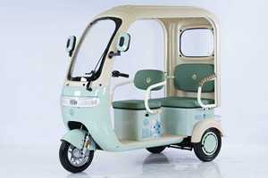 Tricycle familial avec options de couleurs personnalisables et toit - Product Image 5