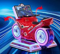 Console de jeu vidéo de course de moto pour enfants, simulateur d'arcade intérieur, machine d'arcade à monnayeur à vendre