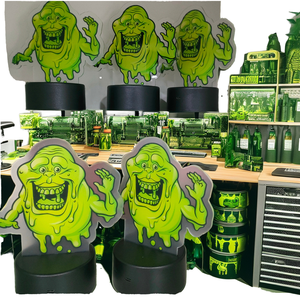 <span class=keywords><strong>Cazafantasmas</strong></span> 3D impreso LED Lightbox Sign 12V Power Nightlight Wall Art Decor para sala de juegos Gamer Club regalos de negocios promocionales - Product Image 1