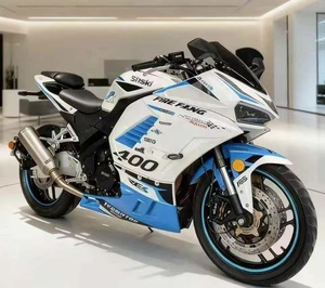 Moto de course sportive à grande vitesse Huoya <span class=keywords><strong>400</strong></span> 400cc à deux cylindres en ligne refroidie par liquide, moto à essence - Product Image 5