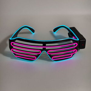 Ánh sáng lên màn trập <span class=keywords><strong>Shades</strong></span> <span class=keywords><strong>LED</strong></span> kính Neon Flash Sunglasses Carnival Đảng ủng hộ New Years Eve Halloween Giáng sinh quảng cáo - Product Image 5