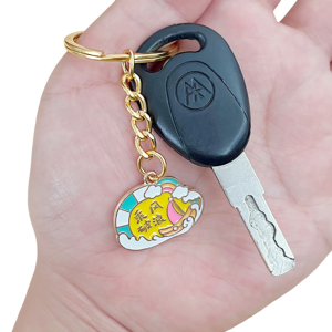 Porte-clés en alliage de zinc de haute qualité, imprimés sur mesure, série de dessins animés, légers, couleur personnalisée, pendentif commémoratif culturel - Product Image 6