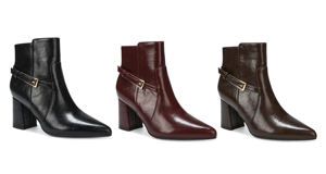 <span class=keywords><strong>Stivaletti</strong></span> da Donna Glamour con Punta Svasata Tacco Largo <span class=keywords><strong>e</strong></span> Cinturino con Fibbia-Comodi Tinta Unita Chiusura a Zip per Uso Autunno Inverno - Product Image 6