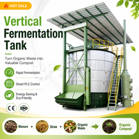 Equipo de Compostaje Vertical de Alta Temperatura para Fertilizantes Orgánicos y Tanque de Fermentación Aeróbica para el Tratamiento de Estiércol de Pollo