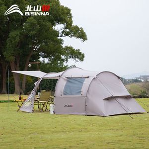 Lingyun Tunnel Tent 4-6 Person Double Layer Portable Foldable Sunproof Rainproof Family Camping Tent Outdoor Four Seasons - Product Image 5
