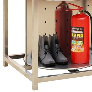 Support de rangement rotatif double face en acier inoxydable 304 pour équipement de lutte contre les incendies - Product Image 4