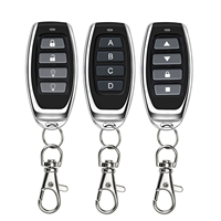 Control Remoto Inalámbrico Universal de 433Mhz para Puertas de Garaje, Transmisor de Código Variable de 4 Botones, Controlador de Puerta RF Inalámbrico